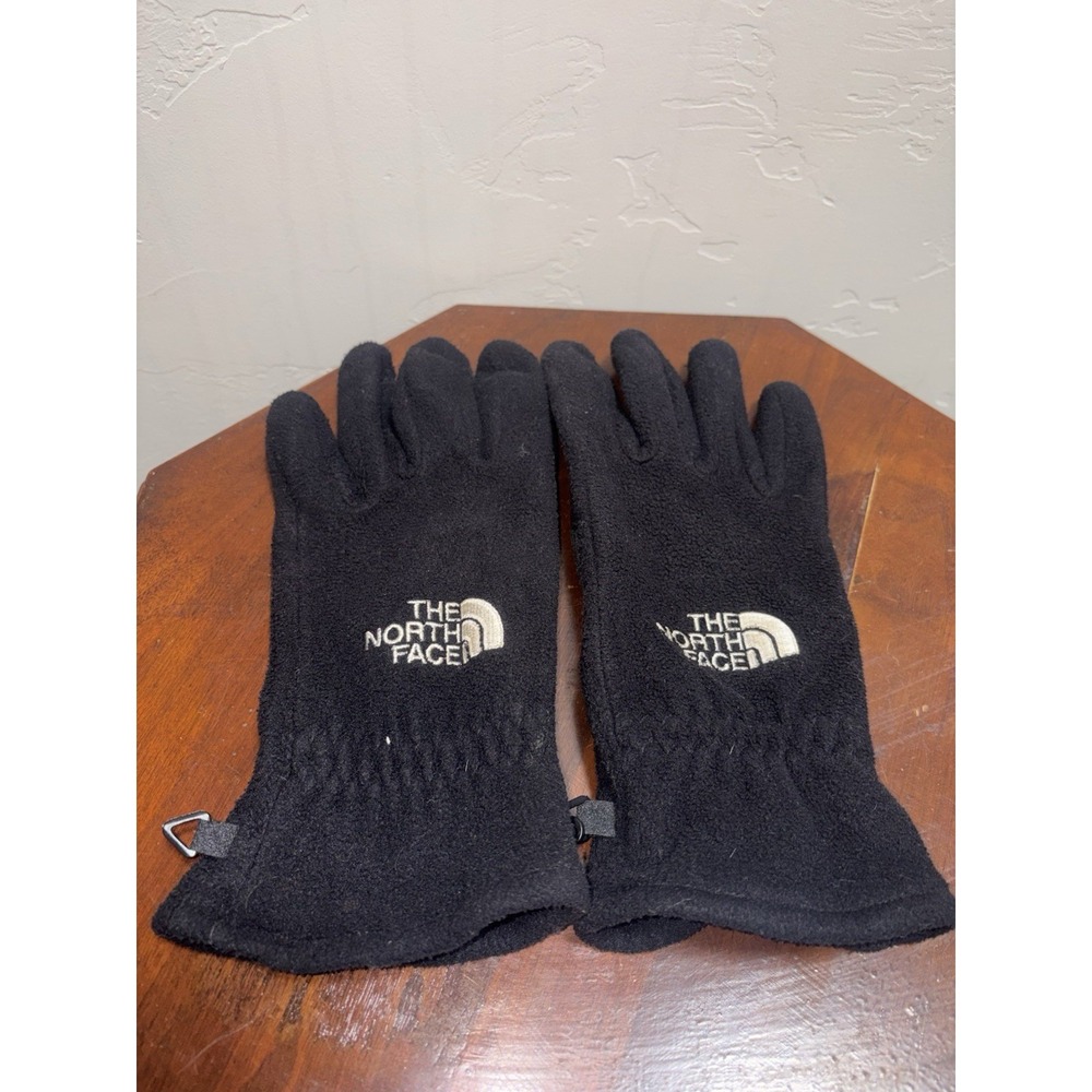 The North Face Fleece Gloves Mens Large L Black Winter Warm Grip Palm Outdoor